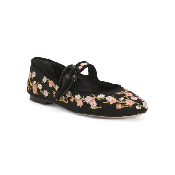 LARROUDE Black Handmade In Brazil Verona Ballet Flats - Picture 1 of 2